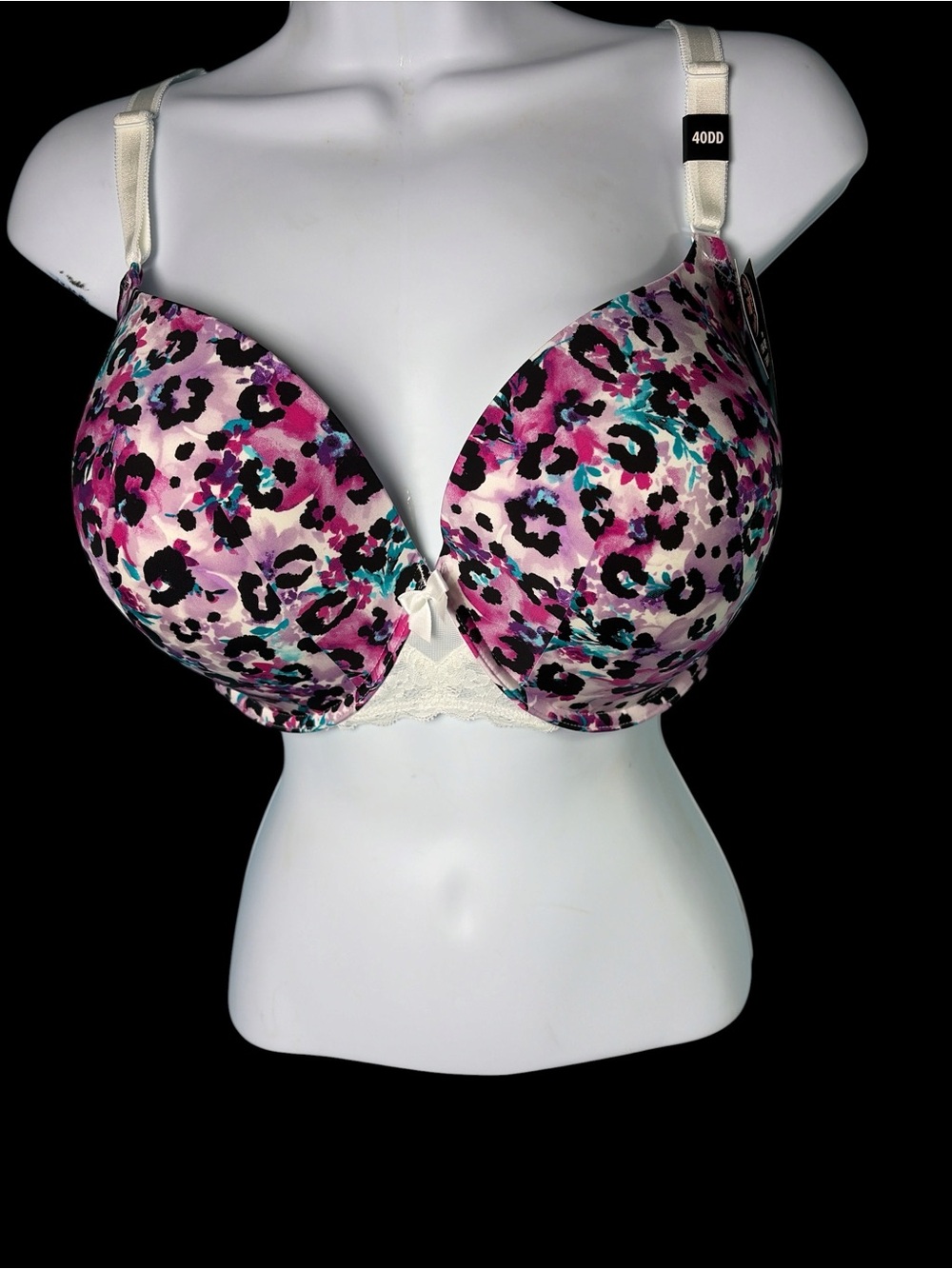Torrid  Curve Women Push-Up T-Shirt Bra Sz 40DD Pink Purple Underwired NWT